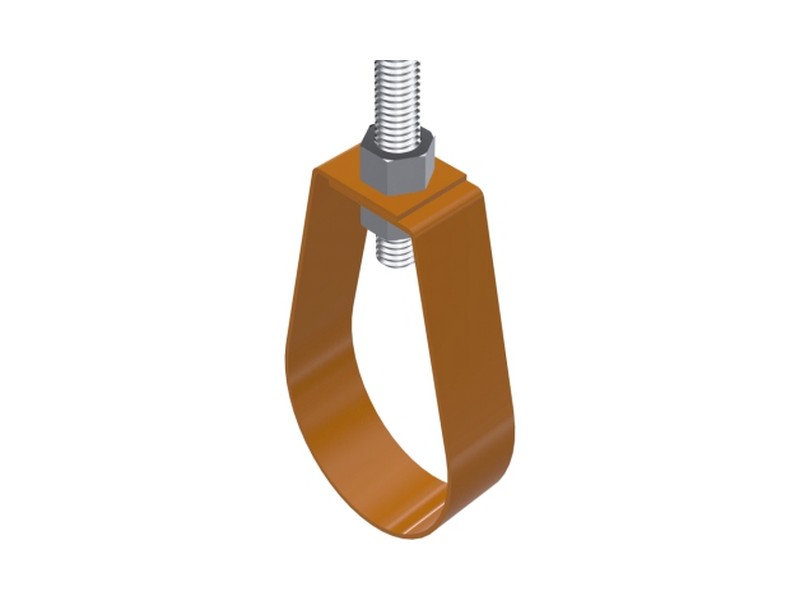 Copper tubing band hanger