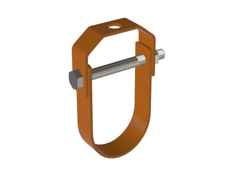 Clevis hanger, copper coated
